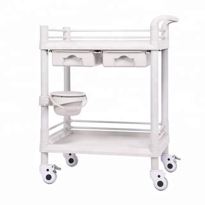 China Hospital OEM Hospital Furniture ABS Plastic Emergency Trolley Medical Trolley for sale