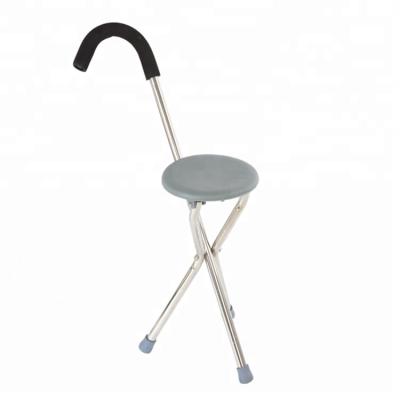 China Foldable ABS Material Sponge Elderly Aluminum Alloy Crutch for sale