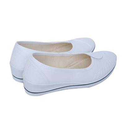 China Hospital Hot Sale 2019 New Products Custom Made White Female Nurse Flat Shoes for sale