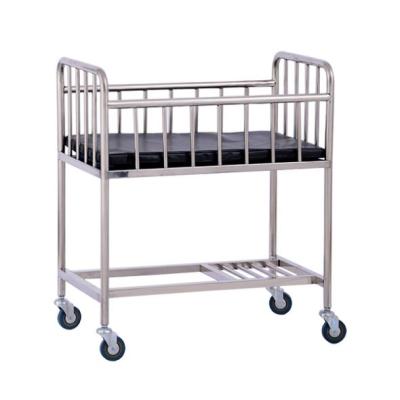 China Good Quality Hospital Stainless Steel Safe Nursing Trolley For Newborn Baby Trolley for sale