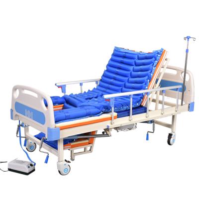 China Modern High Quality 3 Function Hospital Bed With ABS Table Hospital Equipment 3 Cranks Bed For Patient for sale