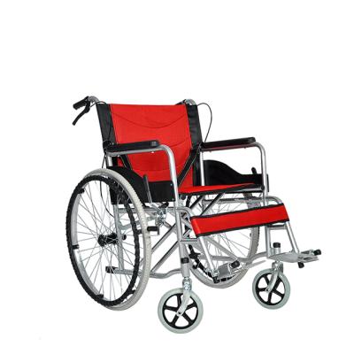 China Aluminum Alloy Comfortable Foldable Lightweight Wheelchair For Elderly for sale