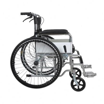 China Light Weight Comfortable Foldable Portable Steel Manual Cheapest Price Wheelchair for sale