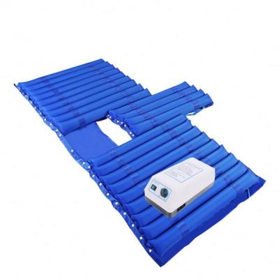 China Foldable blue color medical air mattress with pump for hospital bed for sale