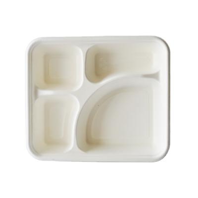 China Environmental Protection Traditional Take-Out Lunch Box Disposable Bagasse Bowl for sale