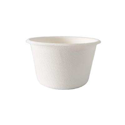 China Disposable Eco-friendly Biodegradable Sugar Cane Bagass 4oz Disposable Cup With PET Lid For Sauce for sale