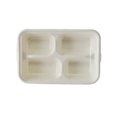 China Biodegratable Disposable Biodegradable Disposable Food Containers Take Out Fast Food Compartment Store Packaging for sale