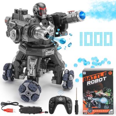 China Hand control Remote Control rc Fighting Battle Water Bomb Robot Toy 360 Rotating Drift intelligent Robot Kit Toys for Kids Boys and Girls for sale