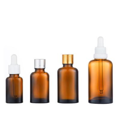 China Wholesale 10ml 30ml 50ml Cosmetic Glass Dropper Bottle With Box Amber Essential Oil Bottle Glass Dropper for sale