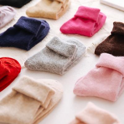 China Amazon QUICK DRY HOT SALE Cozy Angora Wool Winter Warm and Soft Custom Socks for sale