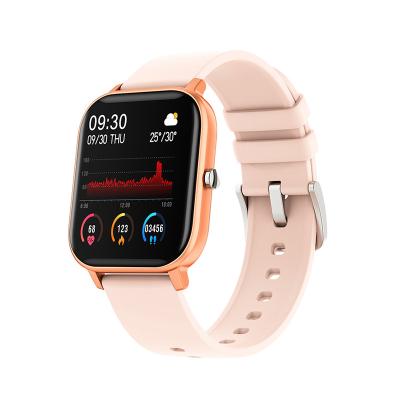 China 1.4inch Heart Rate Multifunction Waterproof P8 Touch Screen Exercise Recording Smart Watch for sale