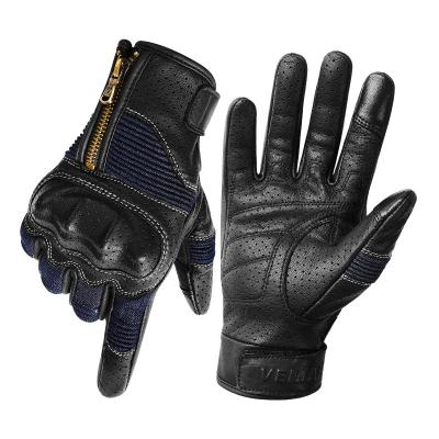 China New Style Breathable Elasticity Mountain Bike Cycling Sheepskin Leather Gloves Windproof And Warm for sale