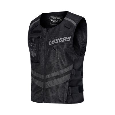 China Wholesale Breathable Motorcycle Riding Vest Reflective Clothing Travel Night Riding Jacket Off-Road Racing Vest for sale