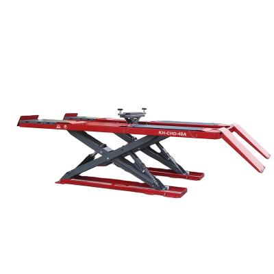 China KH-CHD 40A 4000kg Alignment Hydraulic Scissor Lift Pulley Pulley Ultrathin Car Lift 4000kgs for sale