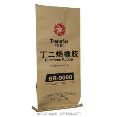 China 25kg 50kg Brown Sack Kraft Paper Cement Bag/pp Woven Laminated Kraft Paper Te koop