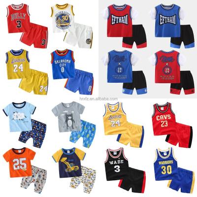 China 2022 Vitality casual children's singlets children's sports T-shirt set manufacturer direct sales for sale