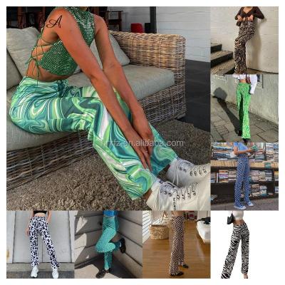 China Personality European Statistical Women's High Street Anti-wrinkle Style Casual Pants for sale