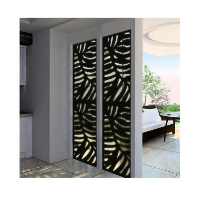 China American Style Custom Laser Cut Decorative Metal/Stainless Steel Room Divider Panel Privacy Screen/Restaurant Partition for sale