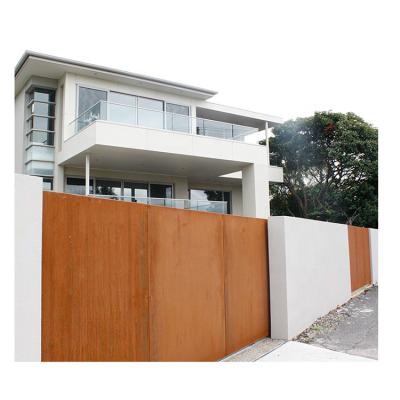 China Custom Corten Steel Facade Laser Cutting Decorative Metal Panel / Sheet Corten Steel Door And Fence Panel for sale