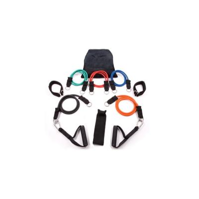 China Logo: Customized 11pcs Home Exercise Resistance Bands Set for sale