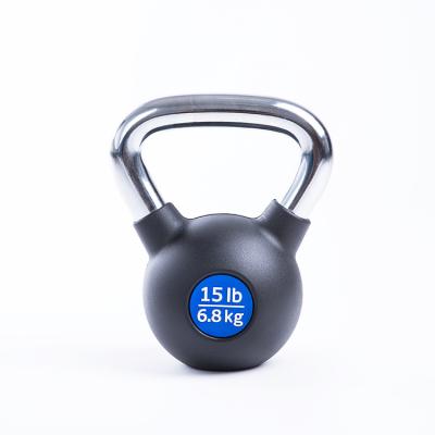 China China wholesale cast iron dipping power coat kettlebell with steel handle TSS-KB006 for sale