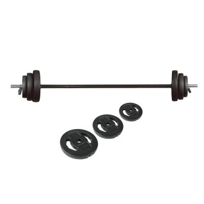 China Factory Supply 20KG Universal Fitness Weightlifting Black Barbell Set for sale