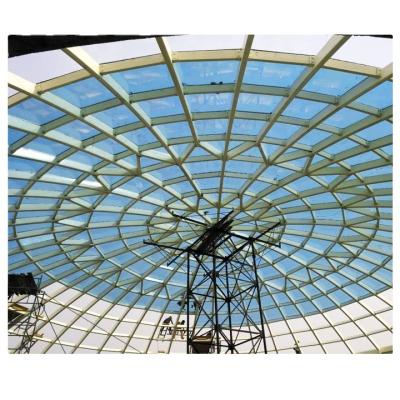 中国 Prefab Dome Roof Structural Roofing Steel Building Glass Construction For Church 販売のため