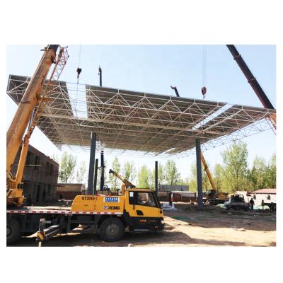 中国 Inexpensive Gas Station Steel Structure Space View Gas Station Canopy 販売のため