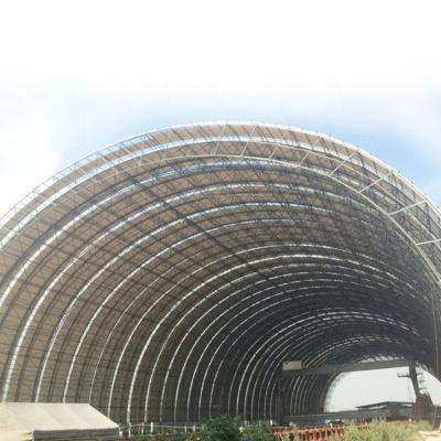 Chine Prefab Storage Arched Roof Covering Warehouse Construction Building Space Frame Structure Coal Structural In Philippines à vendre