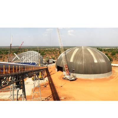 Chine Structural Roofing Undertake Burkina Faso Space View Dome Slag Storage Additive Storage Project à vendre