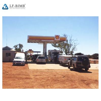 Cina SI Structural Roofing Supply Metal Roof Gas Station Entrance Canopy Gas Station Design in vendita