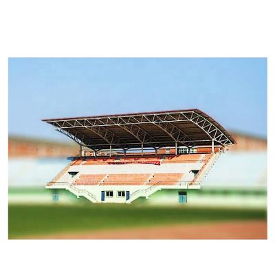 中国 Gymnasium Long Span Space Steel Frame Canopy For Stadium Bleachers 販売のため