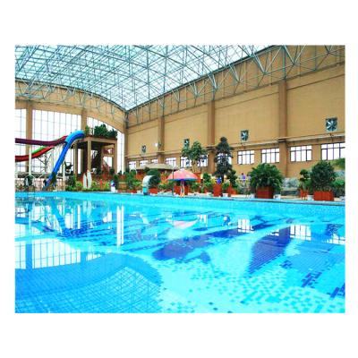 China Modular Pool Roof Steel Structure Canopy Swimming Pool Roof For Sale Te koop