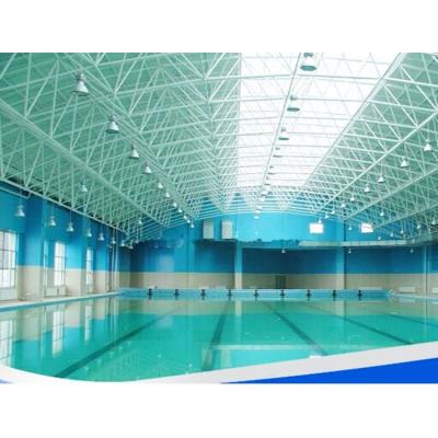 China Modern Popular Structural Roofing Steel Structure Space Frame Swimming Pool Roof With Large Span for sale