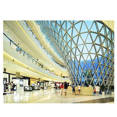 Chine Xuzhou Steel Frame Structure Skylight Dome Structural Covering Mall à vendre