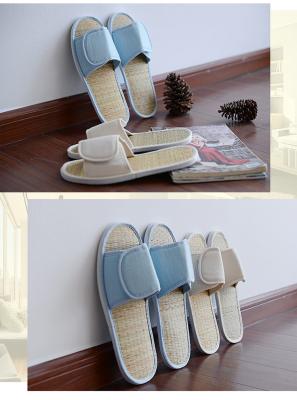 China Color Customized Disposable Bathroom Slippers Breathable Mat With Sole Velcro for sale