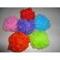 China Various Shaped Disposable Bath Sponge Colorful Mesh Shower Sponge For Bath Rub for sale