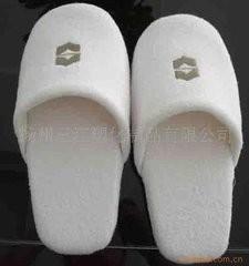 China Inside Disposable House Slippers Comfortable Soft Cotton Terry Slippers With Towel Upper for sale