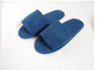 China Men Hotel Room Slippers Customized Embroidered Washable SPA Slippers For Home for sale