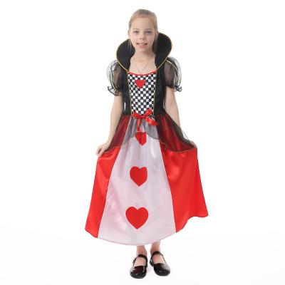 China Drama Performance Girls Cosplay Princess Costume Red Peach Heart Dress Movie Figure Kids Party --HSG19184 for sale