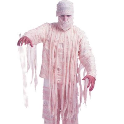 China Popular Halloween Costume Adults Polyester Product Blood Gauze Bandage Mummy Cosplay White Party--HSG8666 for sale