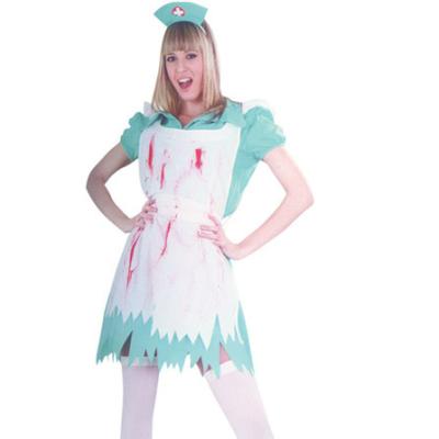 China Polyester Halloween Costumes Woman Blood Nurse Party--HSG8667 for sale