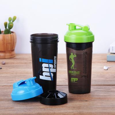 China Viable Bottle Custom Protein Shaker Bottle 700ml Shaker Bottle Plastic Sports Water for sale