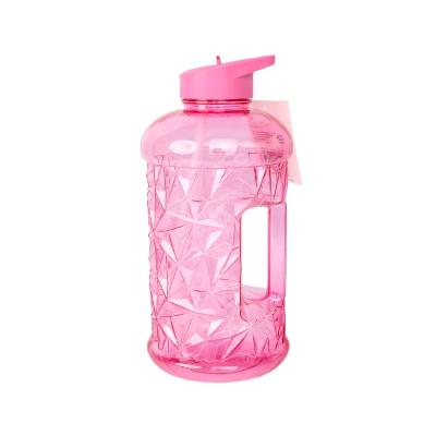 China Hot Sale Viable Jug 2200ml Capacity Gym Water Bottles Diamonds Plastic Water Bottles With Custom Logo for sale