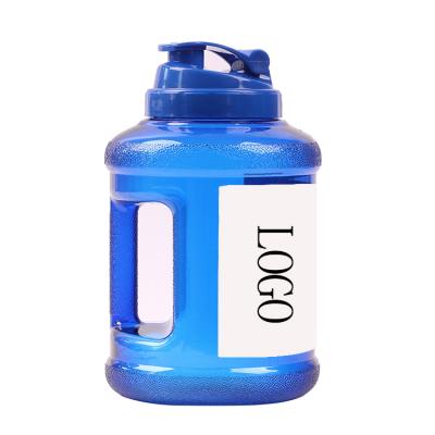 China Modern 2.2 L Half 1/2 Gallon Petg Logo Bpa Free Gym Water Jug Custom Sport Plastic Water Bottle for sale