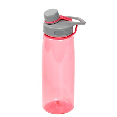 China Viable Wholesale Custom Logo Printed Plastic Sports Water Bottle With Handle And Straw for sale