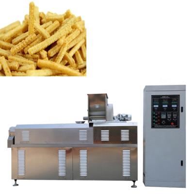 China Factory Snack Pellet Frying Chips Making Wheat Snack Bugles Machinery Twin Machine Fried Screw Extruder for sale