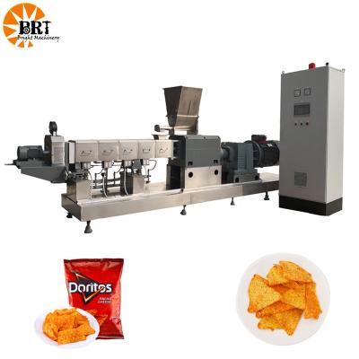 China Slanty Snacks Nacho Making Machine Food Snacks Production Line Corn Fries Making Machine Snack Tortilla Fries Machine Doritos Triangle Corn Fries Machine à venda