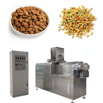 China Dog/Cat Chips Dog Food Machine Dog Food Making Machine Fully Automatic Pet Feed Extruder Machine for sale