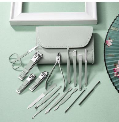 China High Quality Skin Clippers Pedicure Dead Manicure Set Of Nail Scissors Care Hotsale Pedicure Nail Clippers Beauty Manicure Tool Kit 16pcs/12pcs/set With Bag for sale